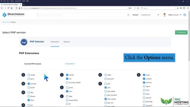How to increase or decrease PHP Memory Limit via CloudLinux Selector in DirectAdmin TPC Hosting смотреть онлайн