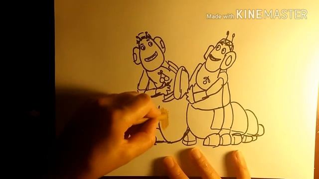 КАК нарисовать ВУПСЕНЯ и ПУПСЕНЯ из мультфильма ЛУНТИК и его друзья .Рисунок для детей. смотреть онлайн