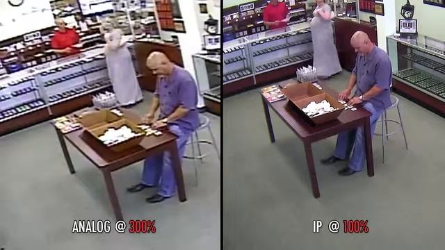 Сравнения записи камер - аналогового & HD формата