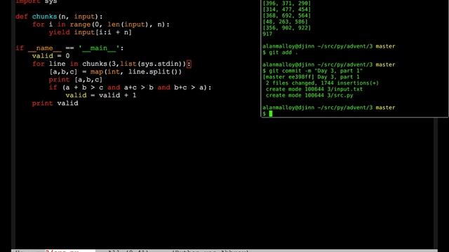 Advent of Code 2016, day 3 смотреть онлайн