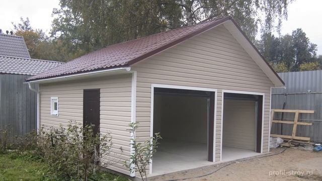 Гараж на 2 машины - построенные объекты смотреть онлайн