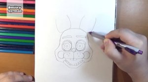 How to draw Toy Bonnie, FNAF, Как нарисовать Той Бонни