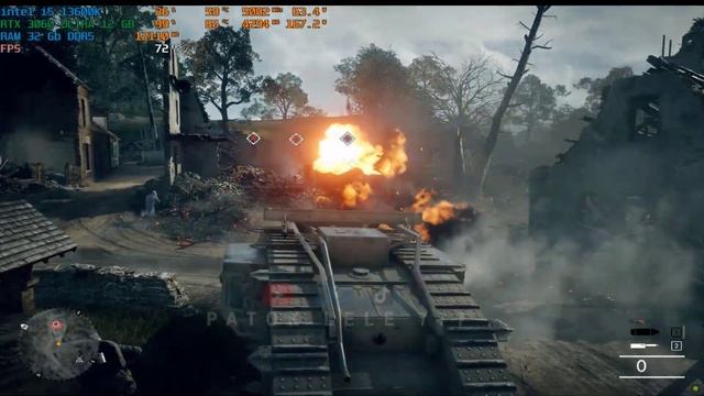 Battlefield 1 Gameplay : i5 13600K + RTX3060 12Gb Ultra, Max Set RTX On Part1 смотреть онлайн
