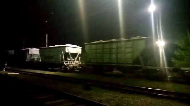 Грузовой Электровоз ВЛ80с-2359 с грузовыми вагонами Станция Алматы-1жд вокзал Хроника-КТЖ.