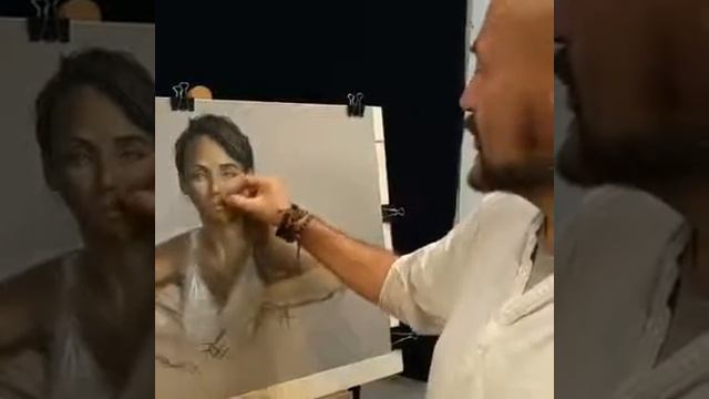 Pastel Workshop with Vicente Romero Redondo - Charcoal correction смотреть онлайн