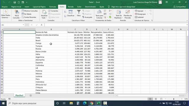 Passo a Passo para IMPORTAR DADOS da WEB para Planilha Excel e Atualizar смотреть онлайн