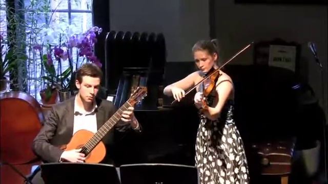 Paganini Sonata Concertata M.S. 2 in A Major for Violin and Guitar, 1st movement смотреть онлайн