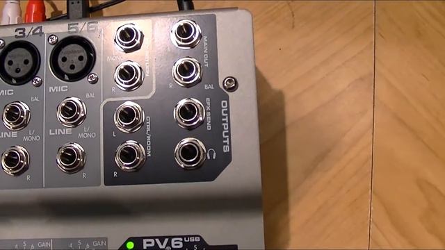 Audio Mixer For Beginners - Peavey PV6 USB Mixer