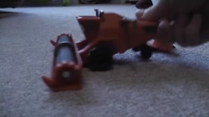 Tractor tipping Lightning McQueen, Mator, Frank Disney pixar cars