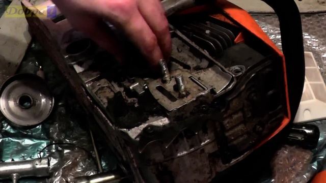 Ремонт китайской бензопилы Stihl ms 660 - замена ведущей звёздочки, частичная разборка, сборка. смотреть онлайн