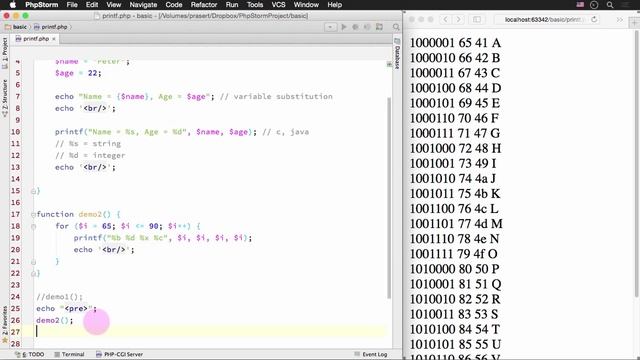 สอน PHP: การใช้งาน printf() เพื่อกำหนดรูปแบบการแสดงผลลัพธ์ смотреть онлайн