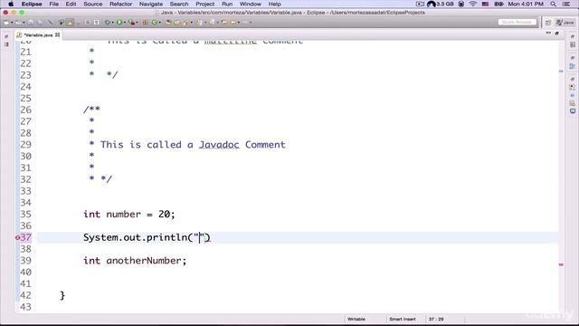 Java programming | 036 Comments Variables and Primitive Data Types Part2 смотреть онлайн