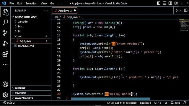 Java | Array With Loop | Tutorial #3 смотреть онлайн