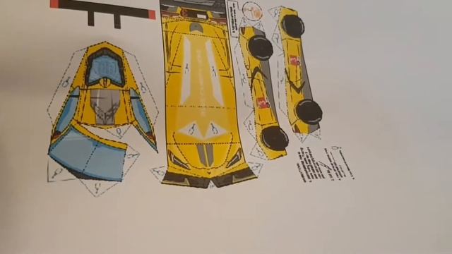 How to make a Corvette C8.R Papercraft смотреть онлайн