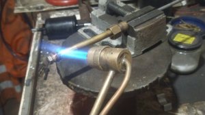 пайка латунной  трубки или как спаять латунь