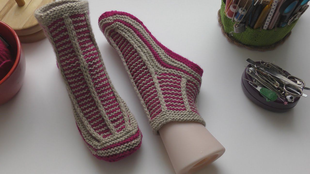 #358. Следки Любаша – Следки связаны на носочных спицах, без единого шва с цельной подошвой. смотреть онлайн