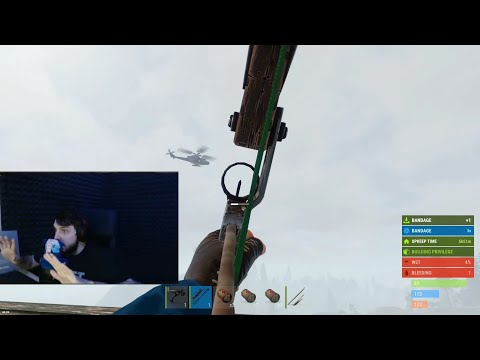 БЗДЕН СБИВАЕТ ВЕРТОЛЕТ С ЛУКА В РАСТ Rust