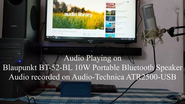 Blaupunkt SBW-02 Soundbar & BT-52-BL Portable Speaker Sound comparison смотреть онлайн