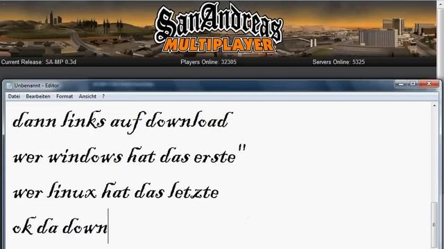 GTA San Andreas+Samp+MTA Download смотреть онлайн