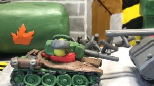 Новый союзник Германии, Ratte Hat 7. Мультики про танки из пластилина.