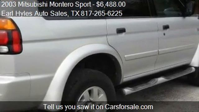 2003 Mitsubishi Montero Sport XLS 2WD for sale in Arlington, смотреть онлайн