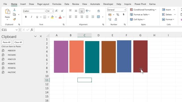 Copy colors from picture and make a custom color palette in excel смотреть онлайн