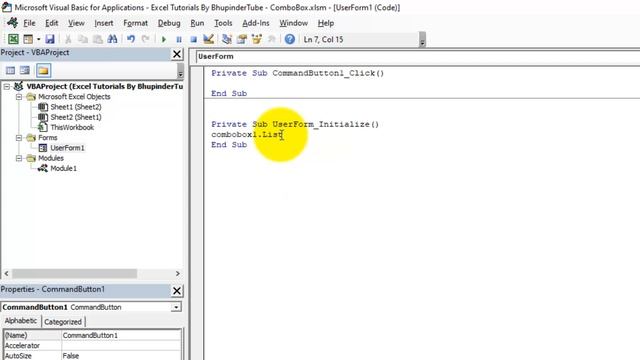 How to use Combobox in Excel VBA смотреть онлайн