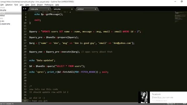 Database CRUD operation with pdo in php part 7 смотреть онлайн