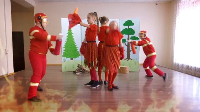 Выступление агитбригады по ППБ