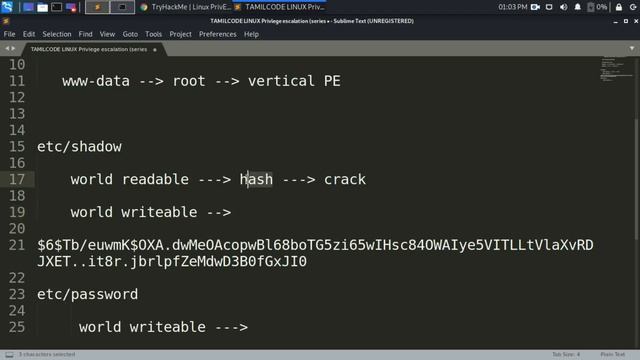 TRY HACK ME | PRIVILEGE ESCALATION | SERIES 1 | TAMILCODE смотреть онлайн