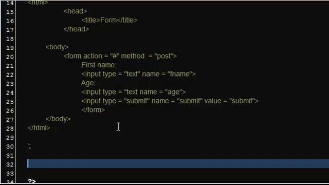 PHP tutorial 14 - $_POST смотреть онлайн