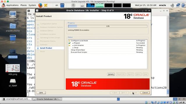 Installation of Oracle Database 18.3.0 on premises / Linux смотреть онлайн