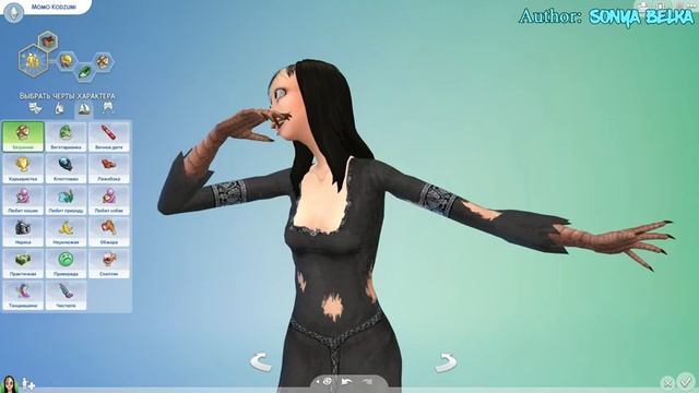 The Sims 4: CAS ● Who is Momo really? Ghost or female-bird смотреть онлайн