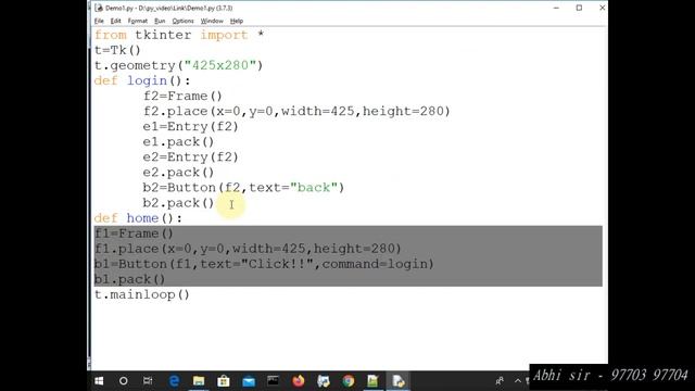 How to link one GUItkinter window to another in python 3 смотреть онлайн