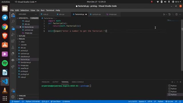 Simplest way to write factorial code in python!! смотреть онлайн
