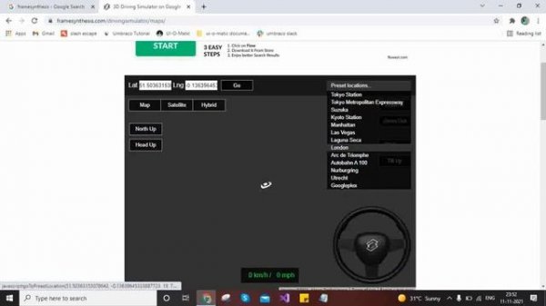 framesynthesis-3D Driving Simulator on Google Maps I 3D drive google map framesynthesis.com