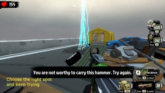 How to pick up a Thor's hammer in 'Walking Zombie 2' encounter смотреть онлайн