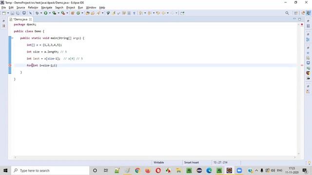 Java program to right rotate an Array by 1 element смотреть онлайн