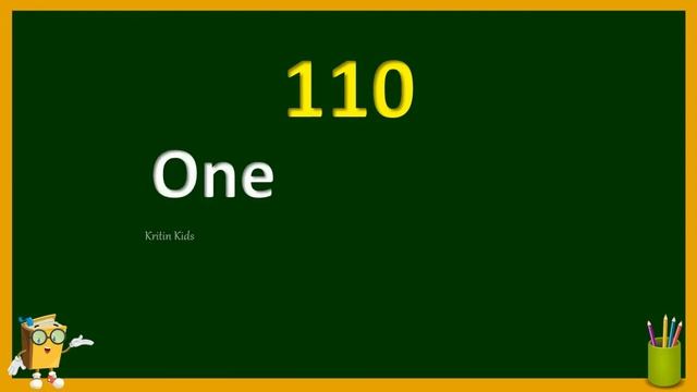 101 To 110 Number Spellings | Number Names 101 - 110 | Learn Number Names |  One Hundred One