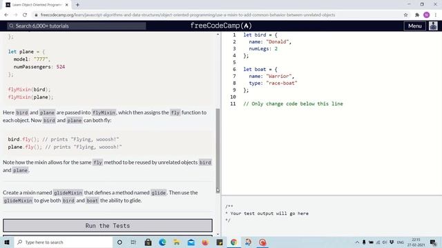 Tutorial 23 - use mixin to add common behavior between unrelated objects - freecodecamp смотреть онлайн