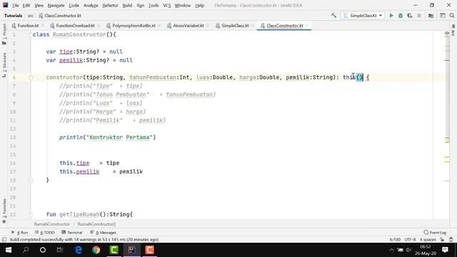 #35. Tutorial Kotlin [Dasar] - Konsep OOP Constructor смотреть онлайн
