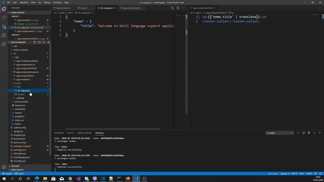 Multi Language support Application (Internationalization – i18n) using json files in Angular смотреть онлайн