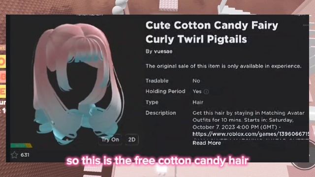 NEW FREE HAIR IN ROBLOX (2023) смотреть онлайн