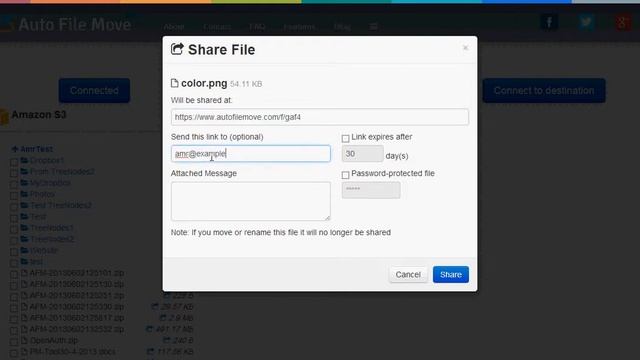 AutoFileMove, Share URL from private Amazon S3 objects/buckets смотреть онлайн
