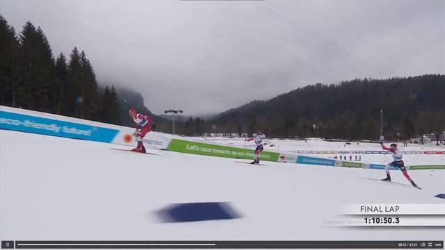 Большунов Чемпион Мира 2021(Скиатлон 30км) Финиш! смотреть онлайн