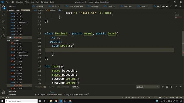Ambiguity Resolution in Inheritance in C++ | C++ Tutorials for Beginners #43 смотреть онлайн