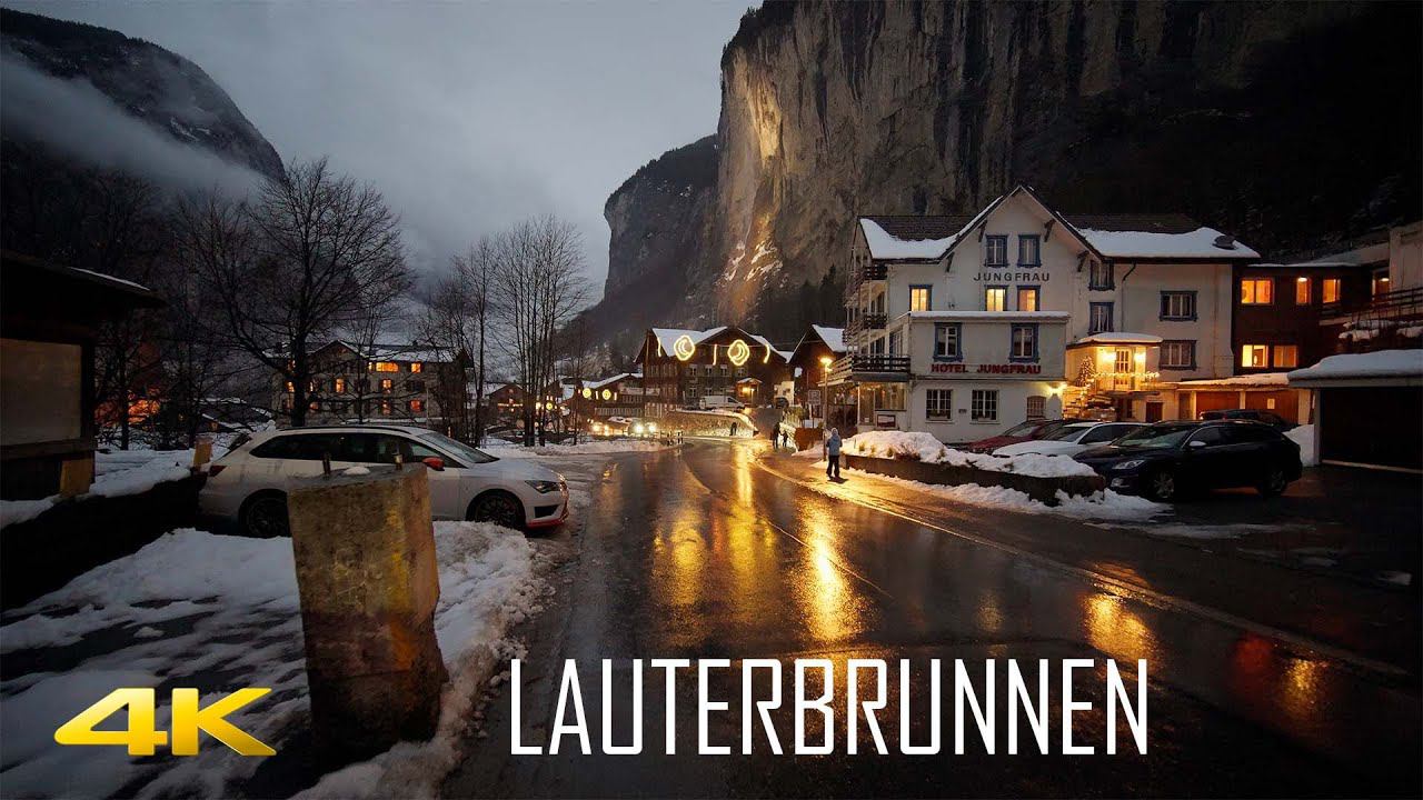 Lauterbrunnen Switzerland A Fairytale Christmas Village 4K 60p смотреть онлайн