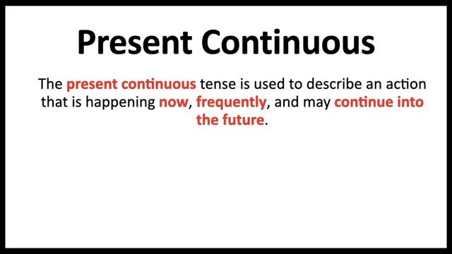 PRESENT TENSES | Quick Easy Explanation