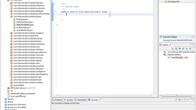 Hello World in Java Eclipse смотреть онлайн