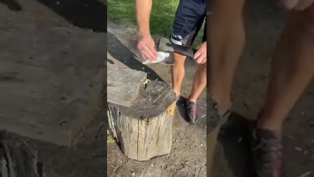 ПЕРВЫЙ ТЕСТ ТОПОРА ИЗ АВСТРИЙСКОЙ СТАЛИ ??‼️ смотреть онлайн